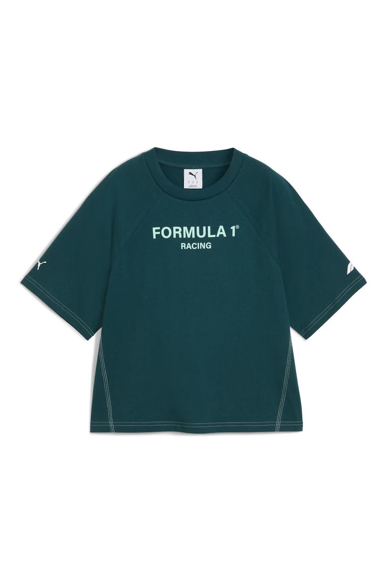 Formula 1® Raglan Sleeve Cotton T-Shirt, Alternate, color, GREEN TERRAIN