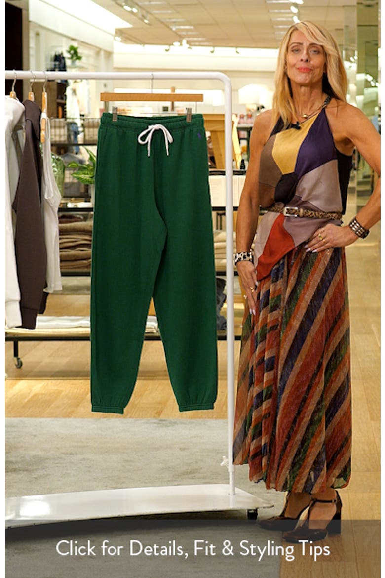 Cotton Blend Fleece Sweatpants video