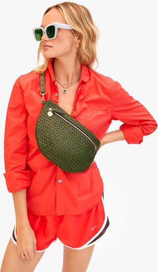 Grande Woven Leather Belt Bag