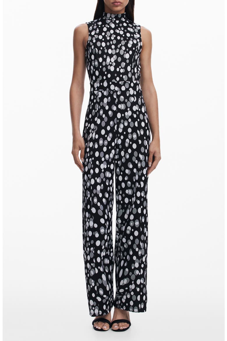 Sleeveless Jumpsuit, Main, color, BLACK