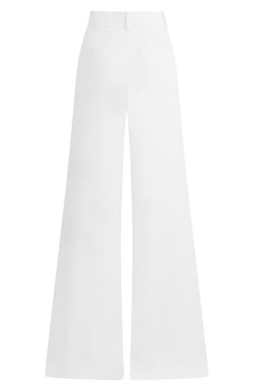 Favorite Daughter Exclusive Phoebe Twill Cropped Flared-leg Pants In Bright White