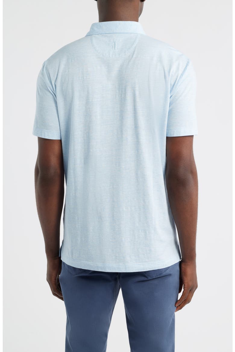Starnes Heathered Cotton Blend Polo, Alternate, color, ZEN