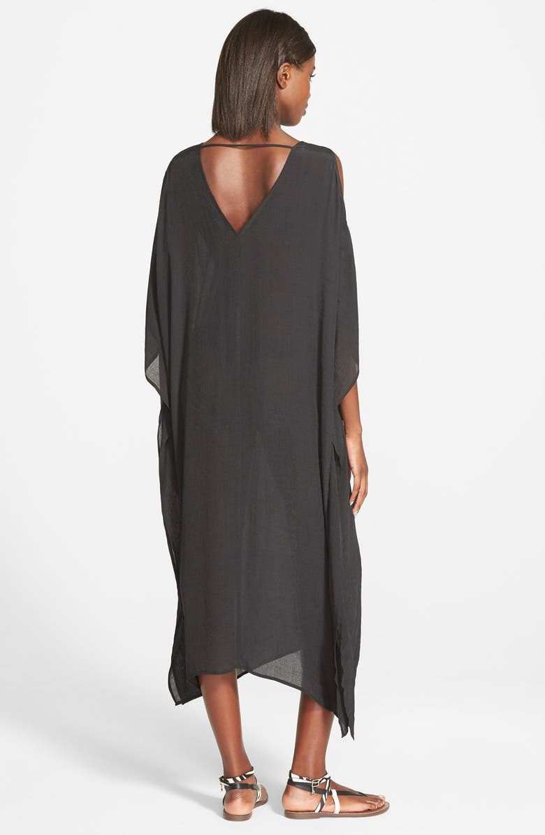 ASTR the Label ASTR Cold Shoulder Caftan Dress, Alternate, color, 