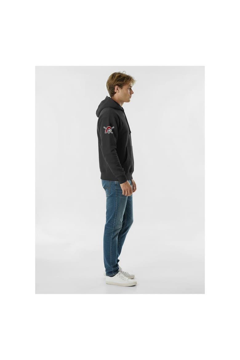 Men's Champion  Black Pittsburgh Pirates Reverse Weave Chenille Hoodie, Alternate, color, Black
