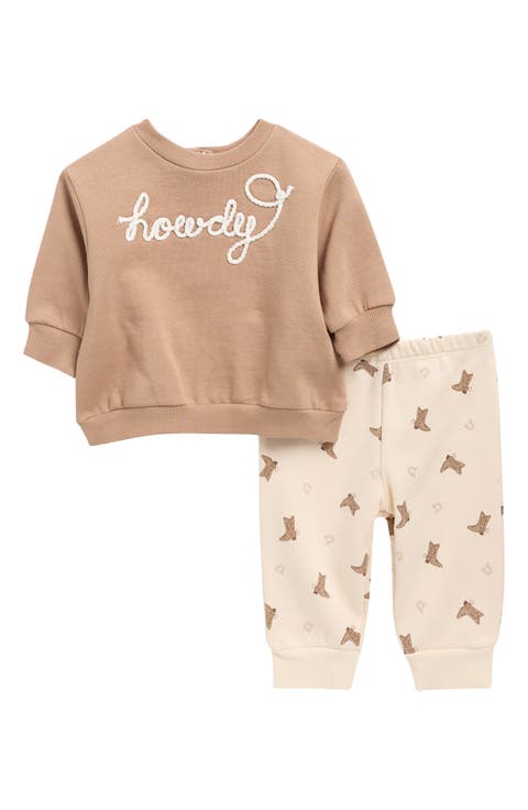 Wild West Graphic Sweatshirt & Leggings Set (Baby)