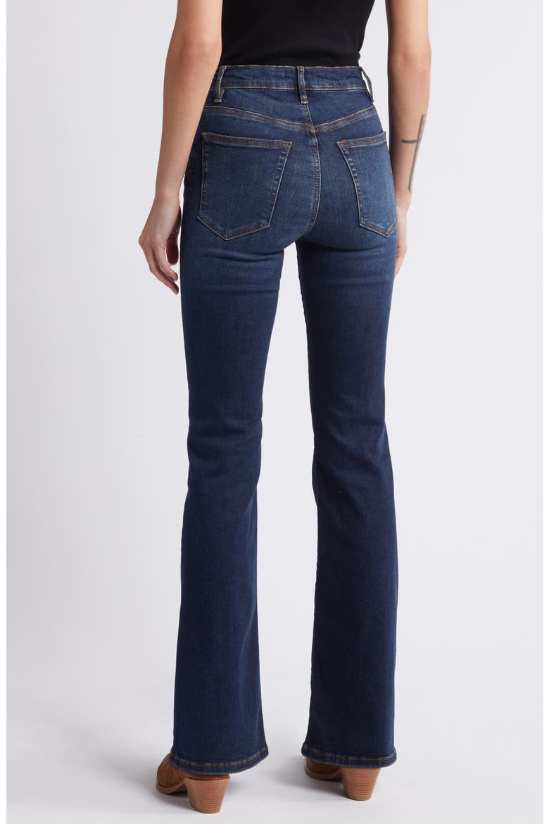 Le Easy High Waist Flare Jeans, Alternate, color, MOONFLOWER