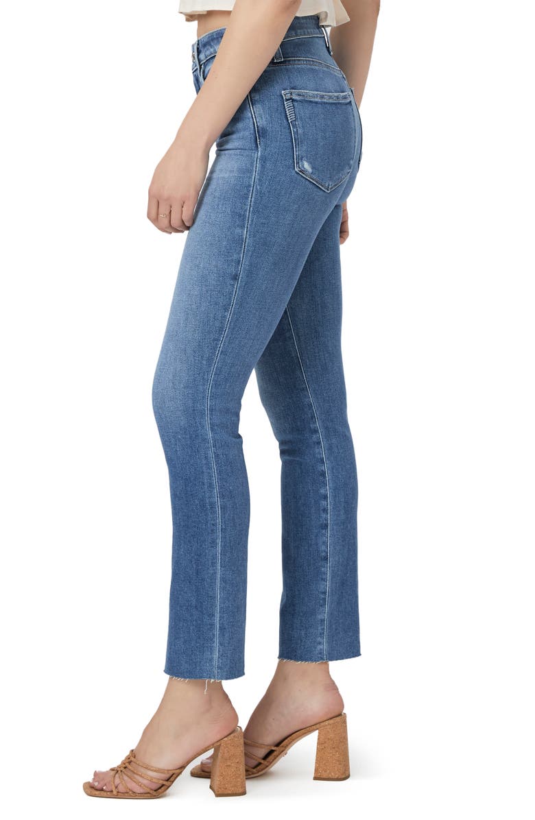 PAIGE Cindy Raw Edge Straight Leg Jeans, Alternate, color,