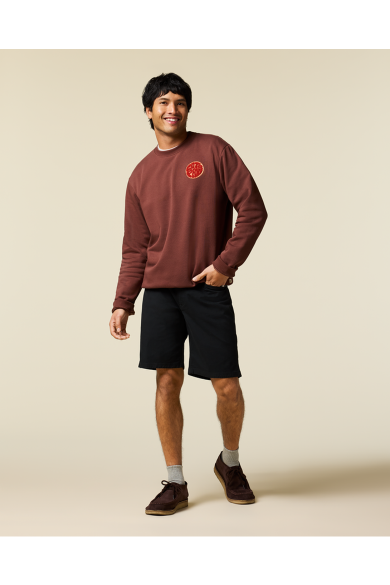Trail To Sea Crew Sweatshirt - Men's, Alternate, color, Sepia