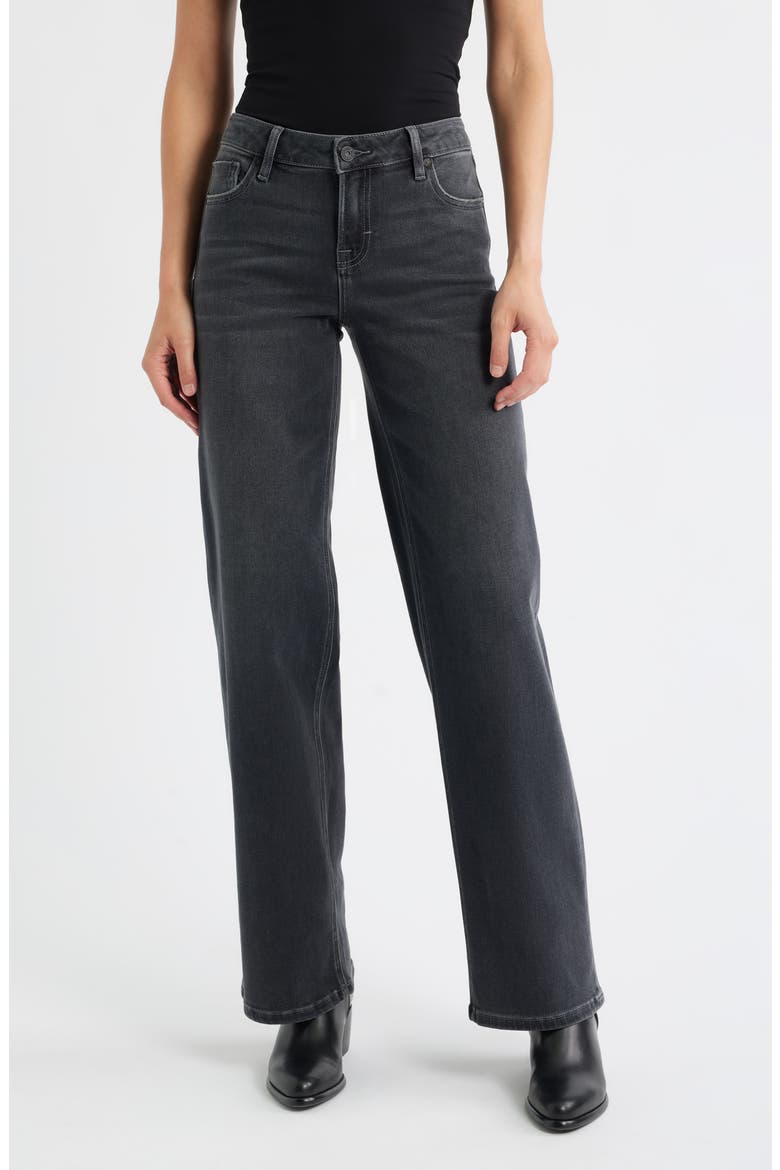 Mid Rise Dad Jeans, Main, color, CHARCOAL