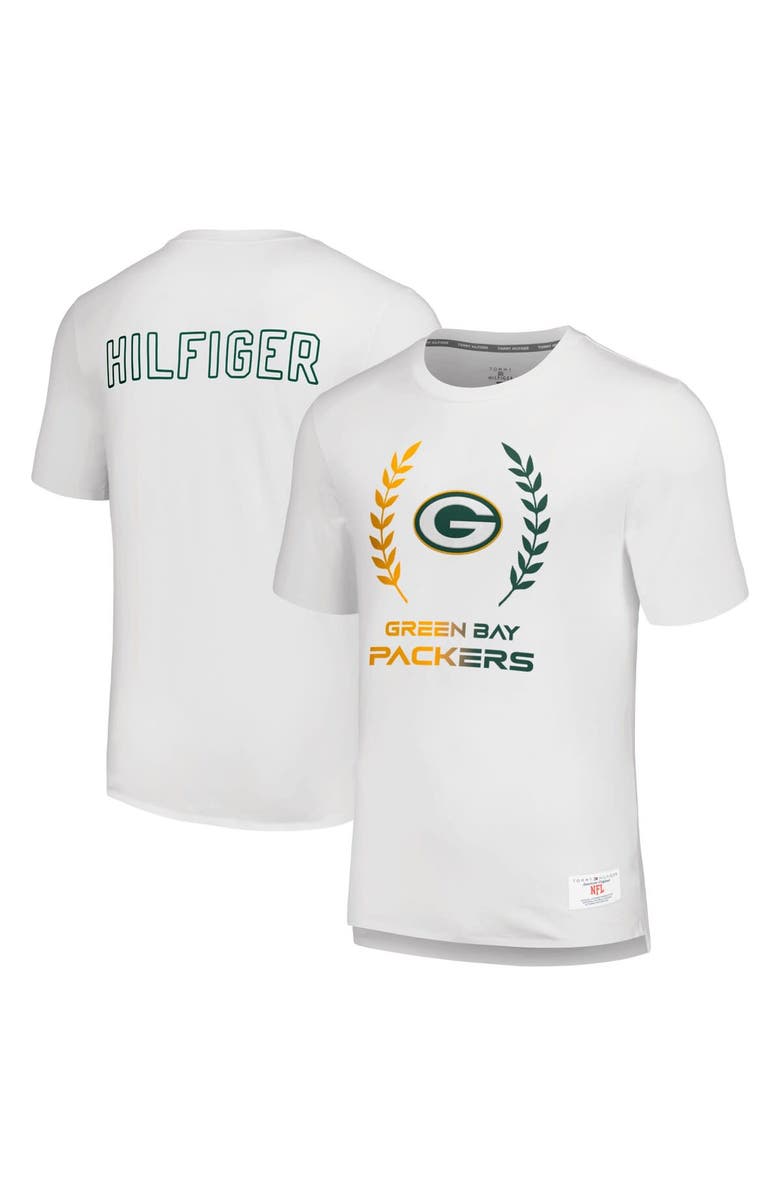 Tommy Hilfiger Men's Tommy Hilfiger White Green Bay Packers Miles T-Shirt, Alternate, color, 