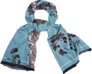 SAACHI Botanical Reversible Print Scarf
