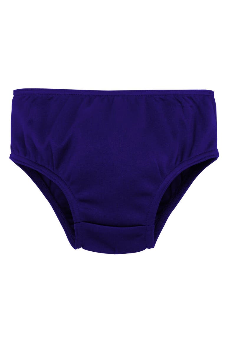 Girls Toddler Purple Baltimore Ravens Cheer Captain Dress with Bloomers, Alternate, color, Purple