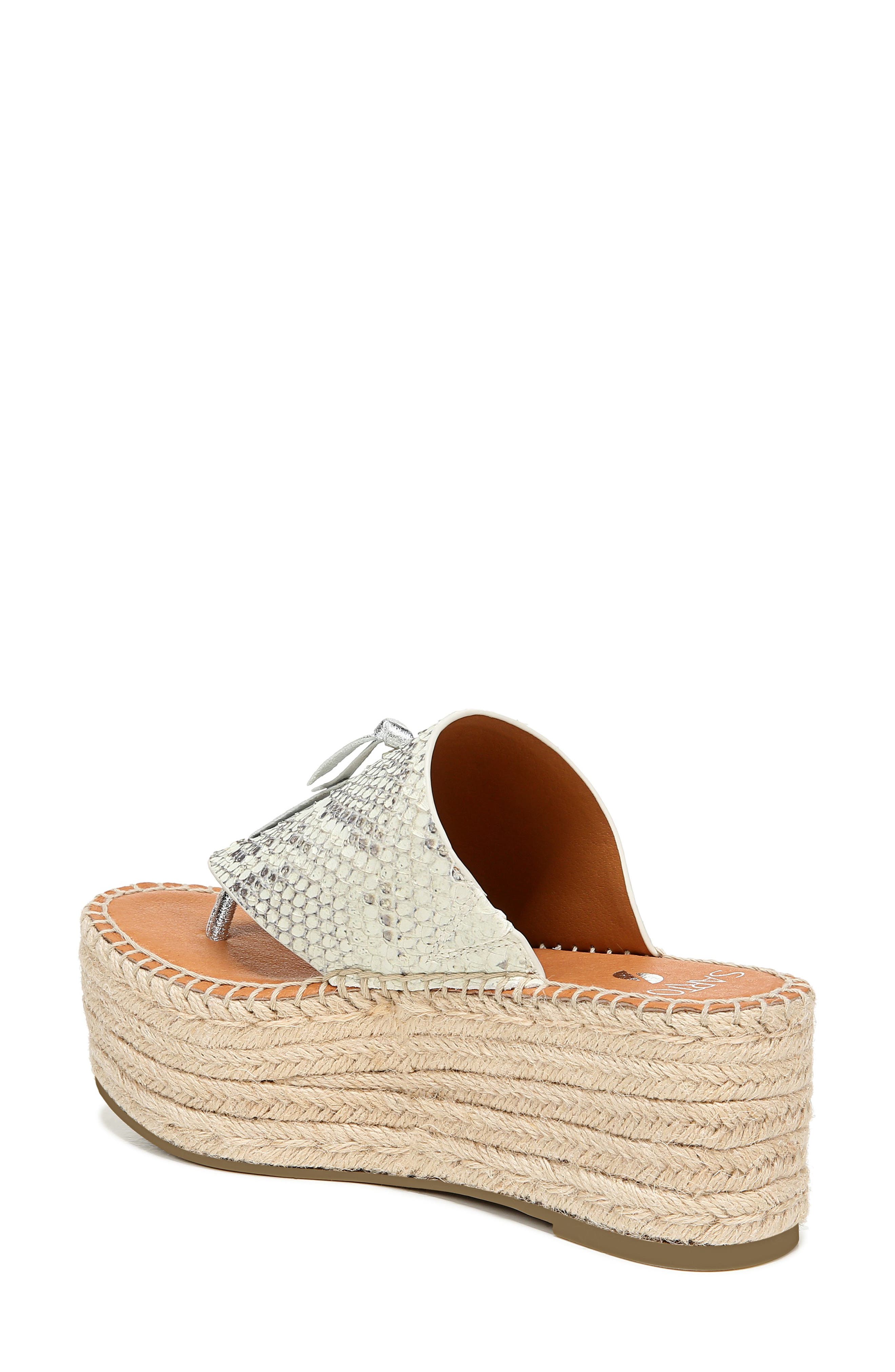 Malia Espradrille Wedge Slide Sandal, Alternate, color, NATURAL SNAKE PRINT LEATHER
