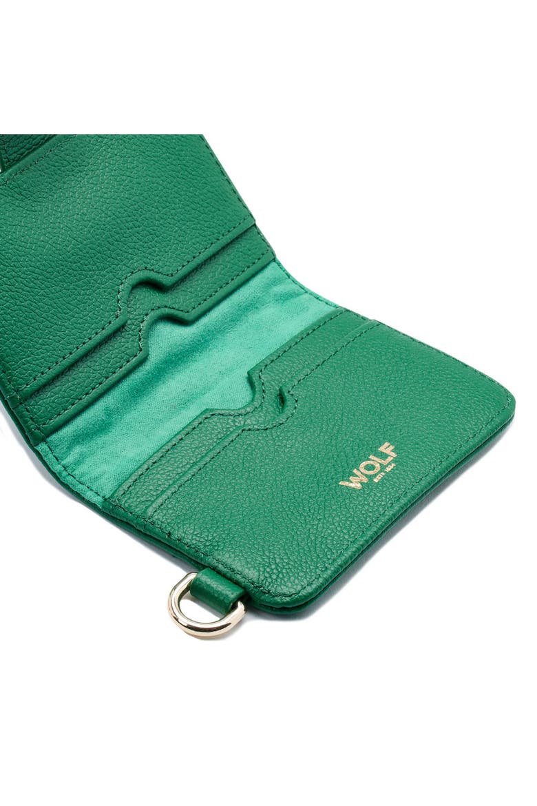 Mimi Credit Card Holder with Wristlet, Alternate, color, Forest Green