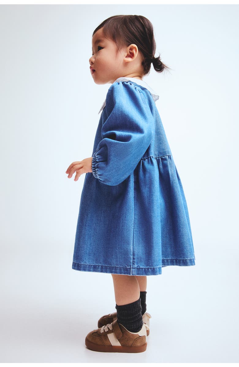 H&M Shirt Dress, Alternate, color, Denim Blue