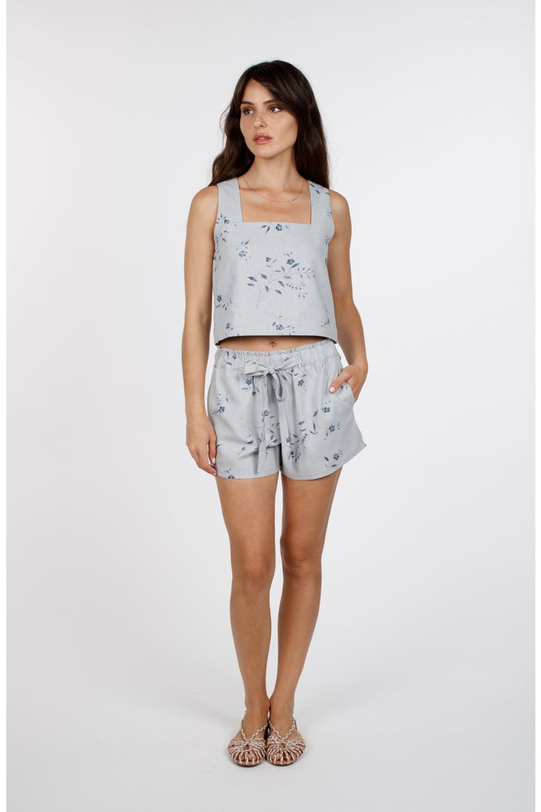 Catalina Cabana Shorts, Alternate, color, Water Flower