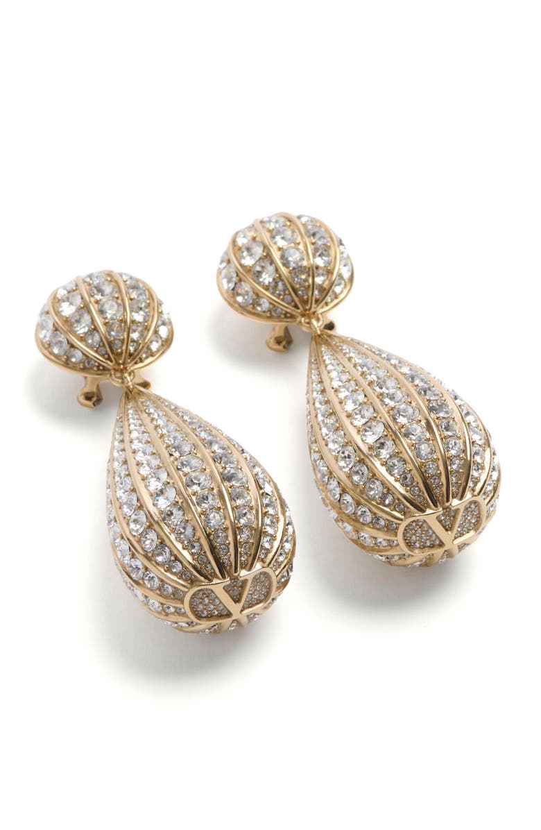 Valentino Garavani Pavé Drop Earrings, Alternate, color, 