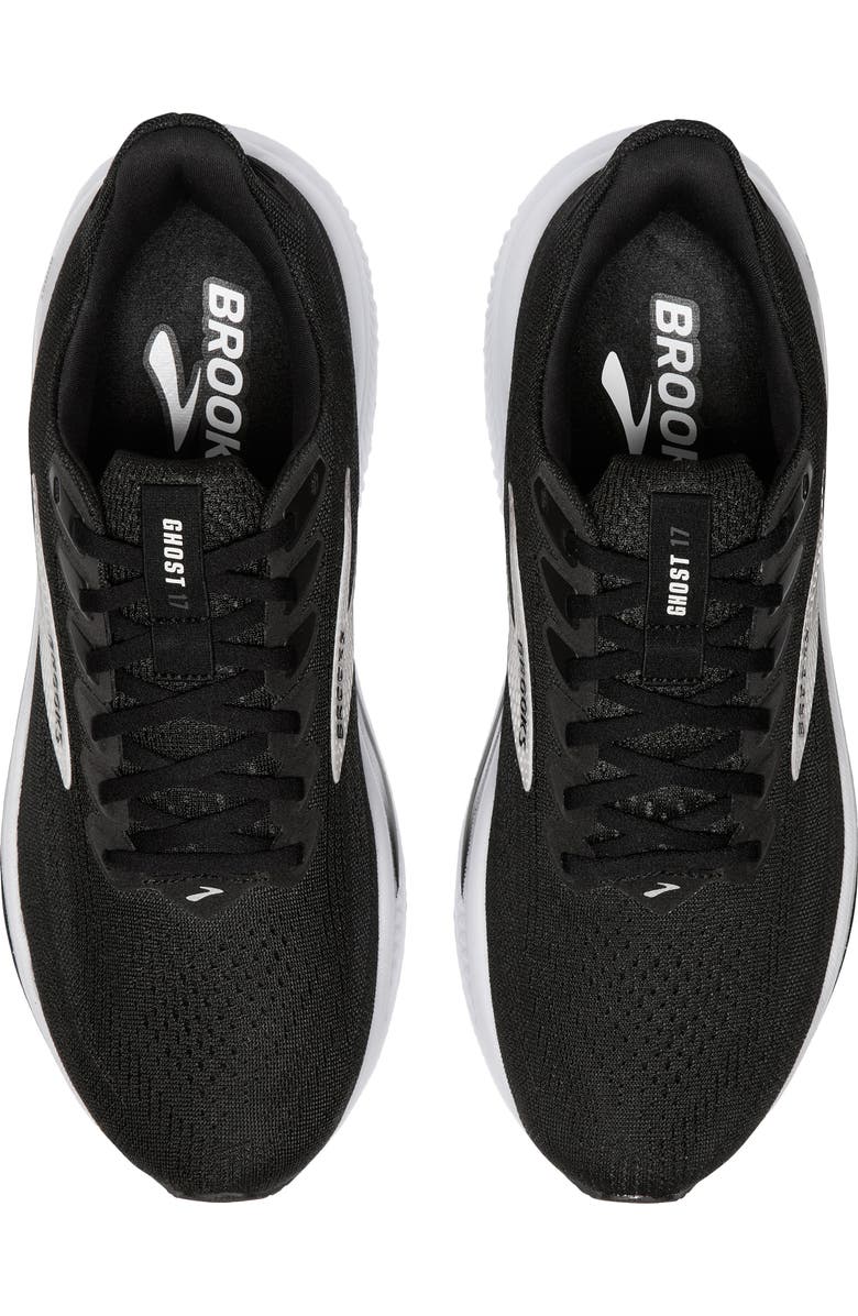 Brooks Ghost 17 Running Shoe, Alternate, color, Black/ Grey/ White
