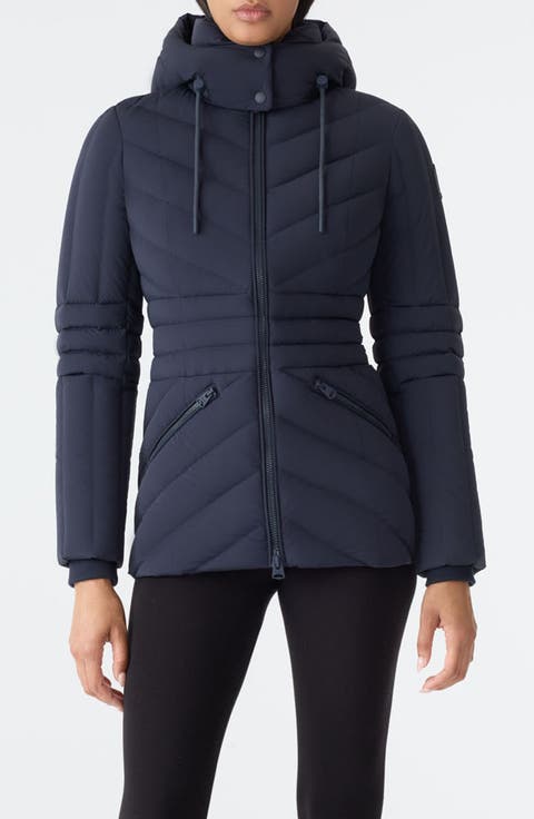 Nadia Hooded Quilted Down Jacket