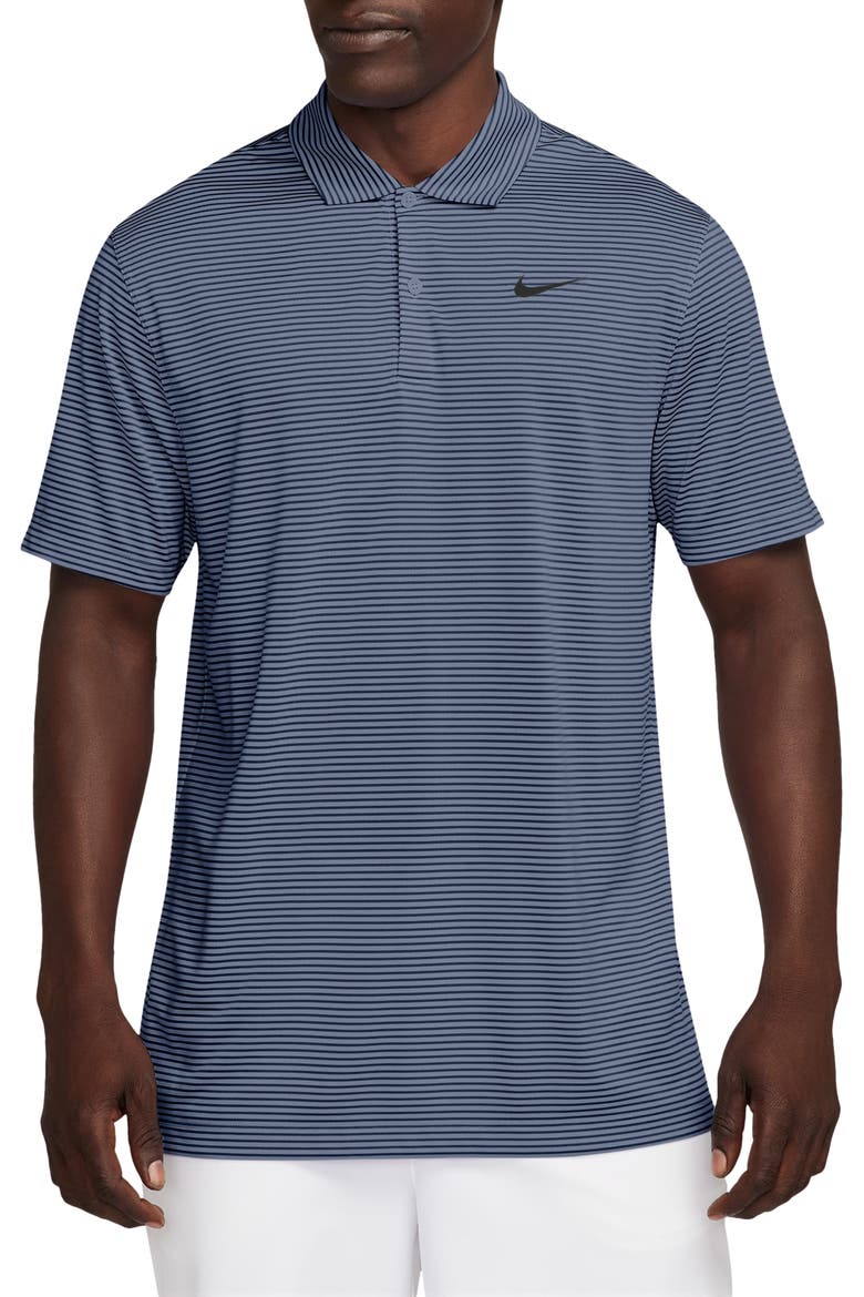 Core Dri-FIT Golf Polo, Main, color, LIGHT CARBON/ MIDNIGHT NAVY