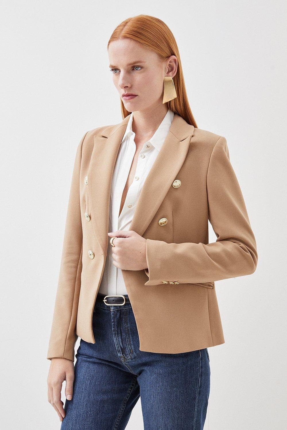 Tailored Button Military Blazer - image 5