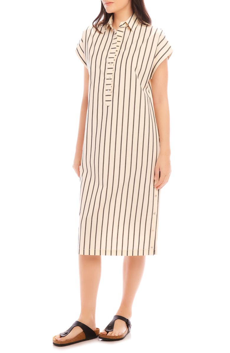 FIFTEEN TWENTY Lucia Stripe Cotton Midi Dress, Alternate, color, Stripe