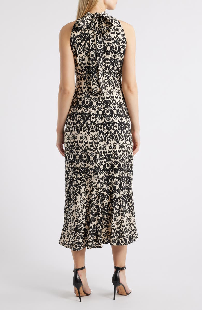 Sam Edelman Ikat Sleeveless Maxi Dress, Alternate, color, Black/ Ecru