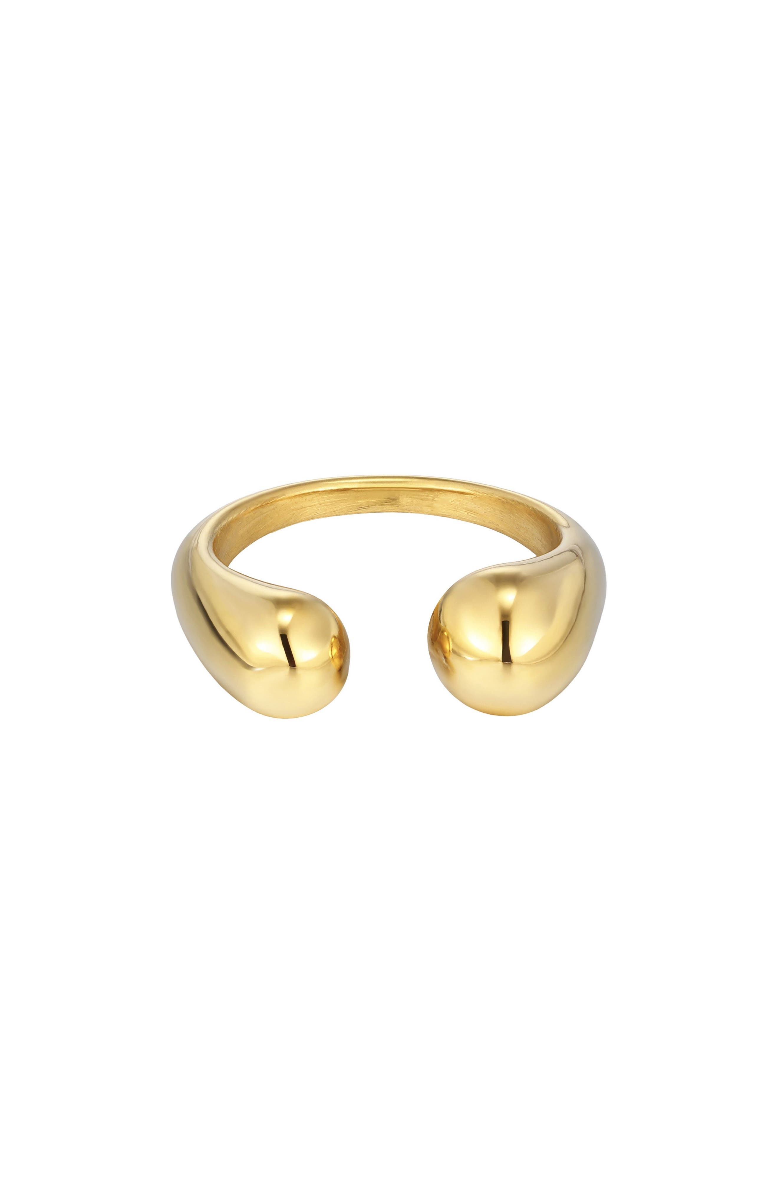 Adornia 18K Gold Plated Open Band Ring
