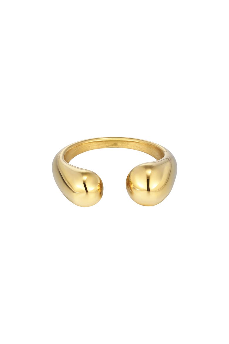 18K Gold Plated Open Band Ring, Main, color, GOLD