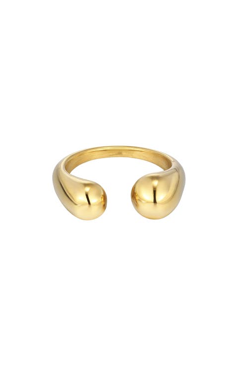 18K Gold Plated Open Band Ring