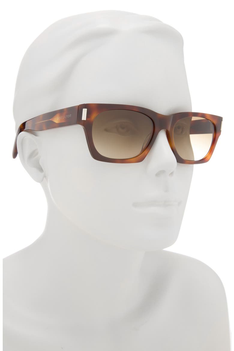 54mm Square Sunglasses, Alternate, color, HAVANA HAVANA BROWN
