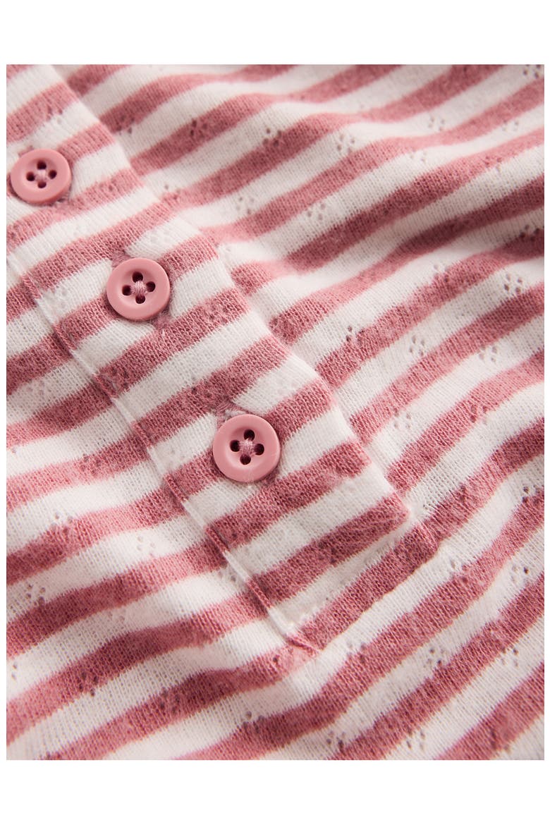 Kids' Long Sleeve Henley Pointelle T-Shirt, Alternate, color, PINK STRIPE