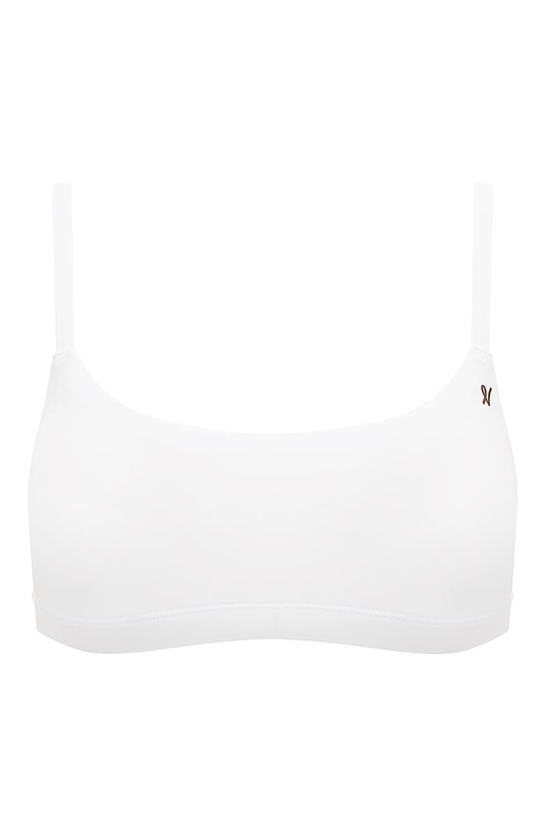 Nudea The Stretch Scoop Neck Bralette, Alternate, color, White
