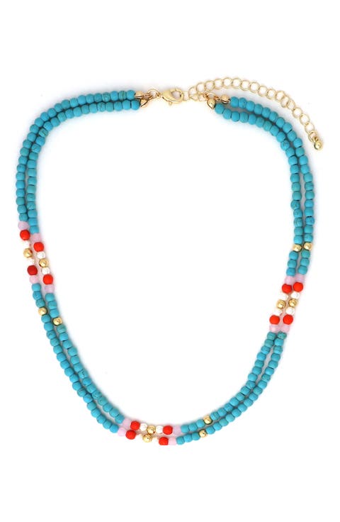 Two Row Beaded Necklace