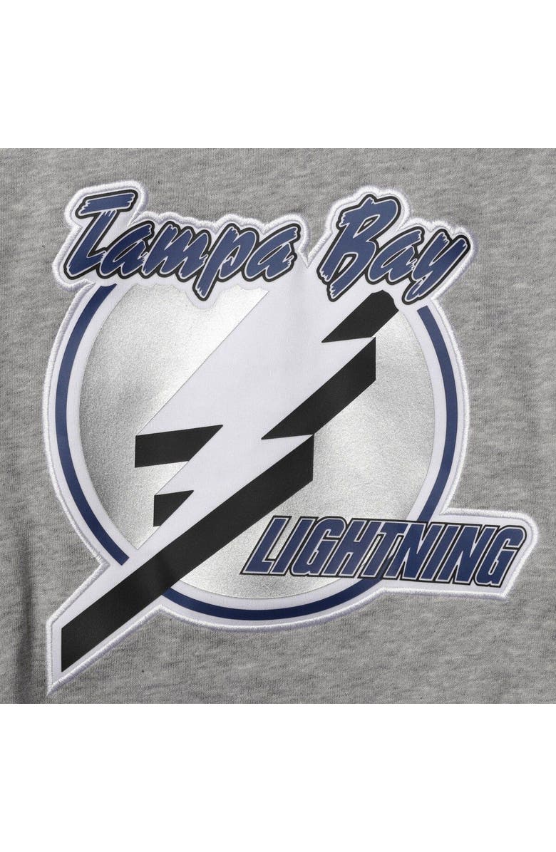 adidas Men's adidas Heathered Gray Tampa Bay Lightning Team Classics Vintage Pullover Sweatshirt, Alternate, color, 