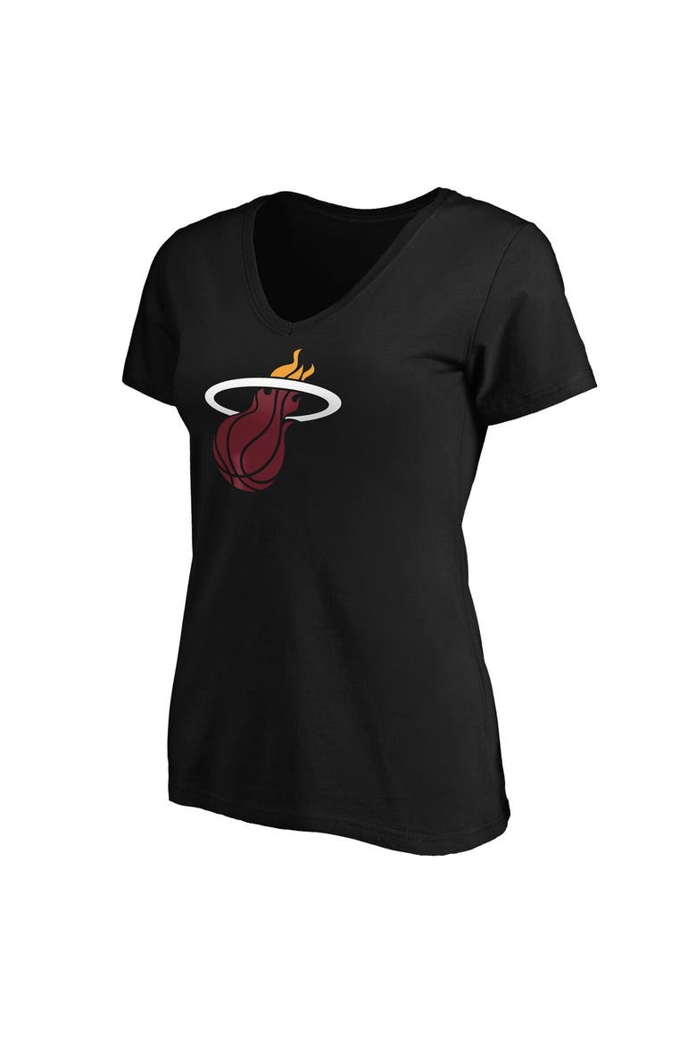 Women's Fanatics Branded Jimmy Butler Black Miami Heat Playmaker Logo Name & Number V-Neck T-Shirt, Alternate, color, Black