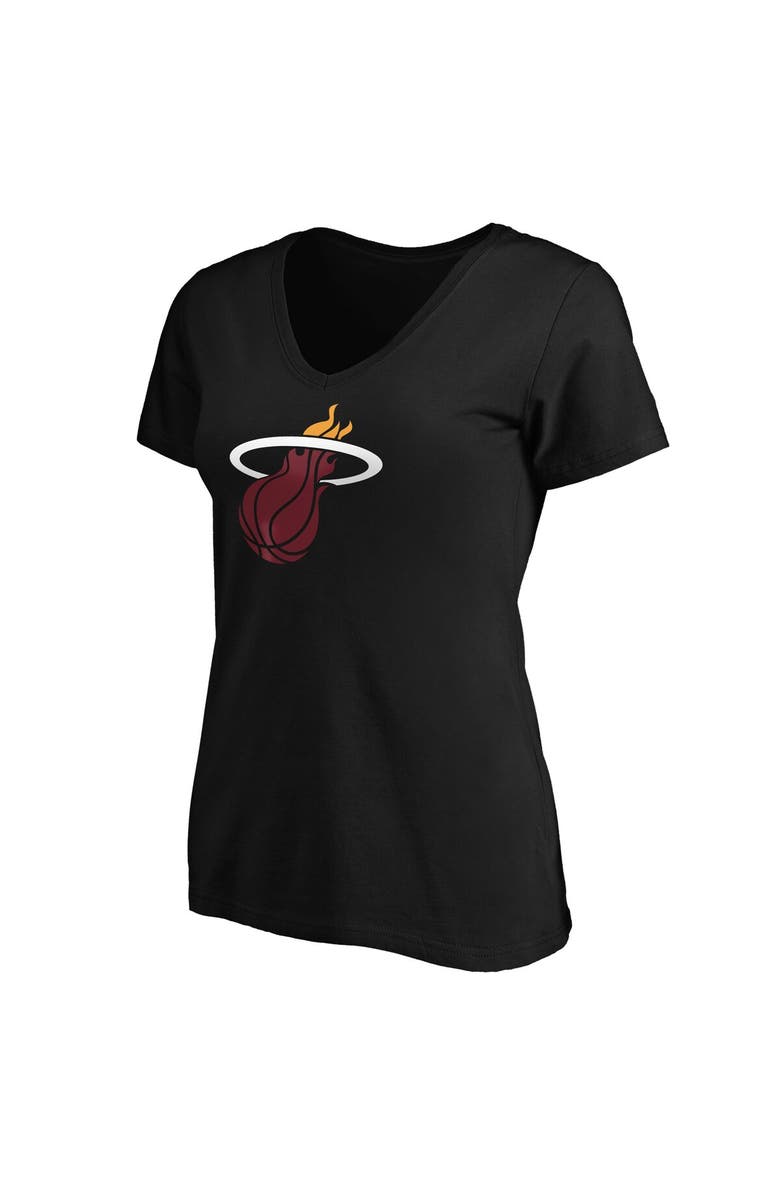 FANATICS Women's Fanatics Branded Jimmy Butler Black Miami Heat Playmaker Logo Name & Number V-Neck T-Shirt, Alternate, color, 