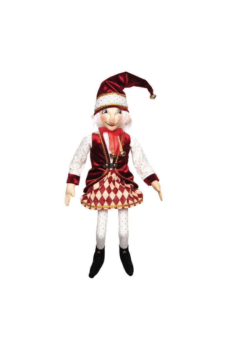 Gallerie II Harlequin Doll, Main, color, Red