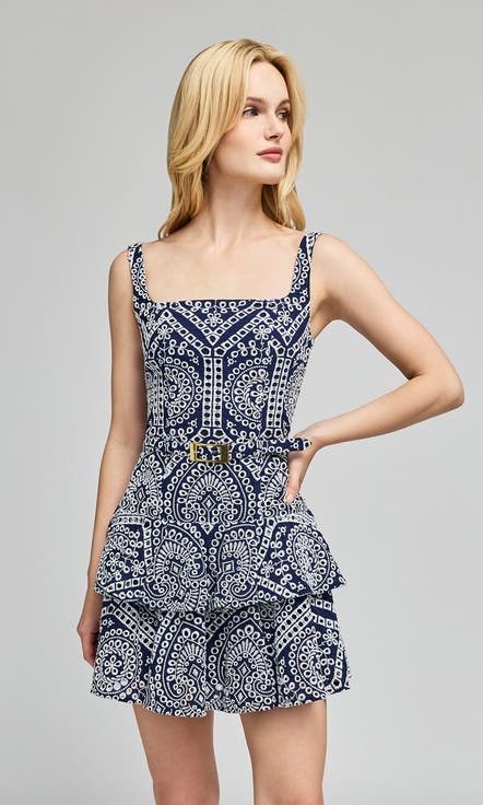 Lisette Cotton Eyelet Dress