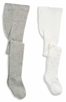 Capelli New York Kids' Assorted 2-Pack Cotton Blend Sweater Tights