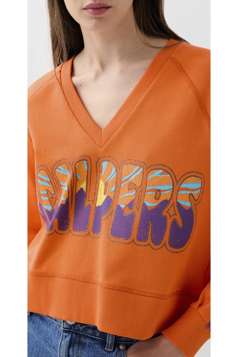 V Scp Sweater, Alternate, color, Orange