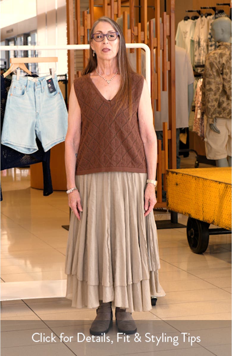 Palma Pointelle Sleeveless Cotton Sweater, sales video thumbnail