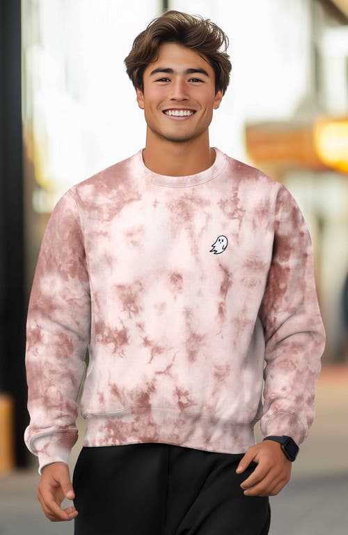 Dalix Ghost Tie Dye Sweatshirt In Tie Dye Copper