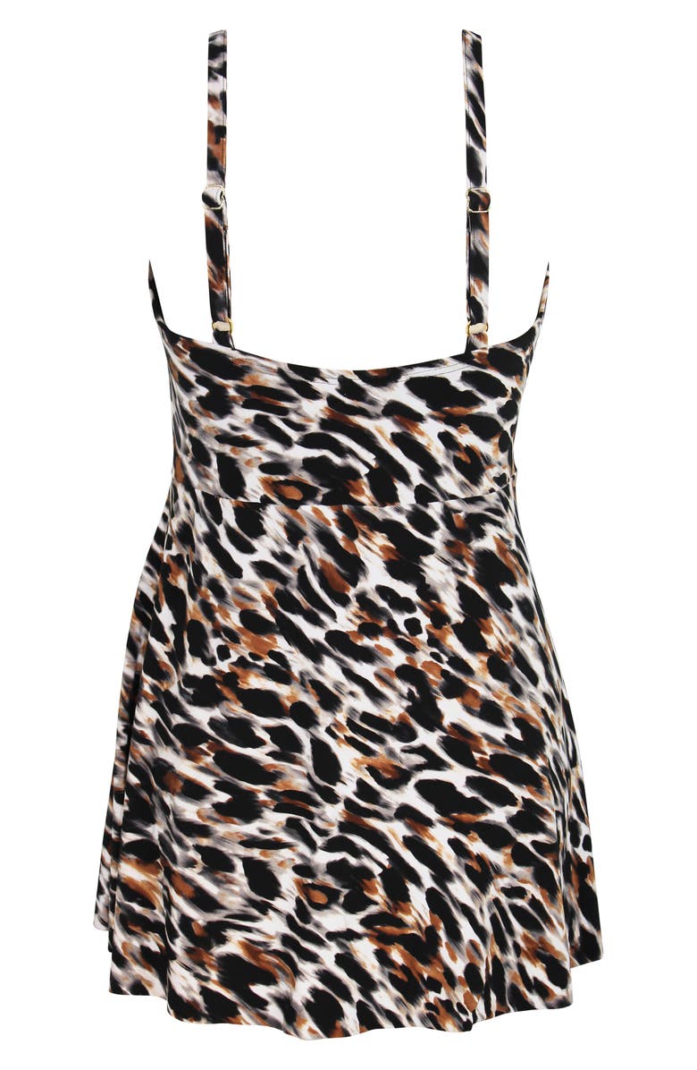 Miraclesuit<sup>®</sup> Fur Realz Adora Skirted One-Piece Swimsuit, Alternate, color, 