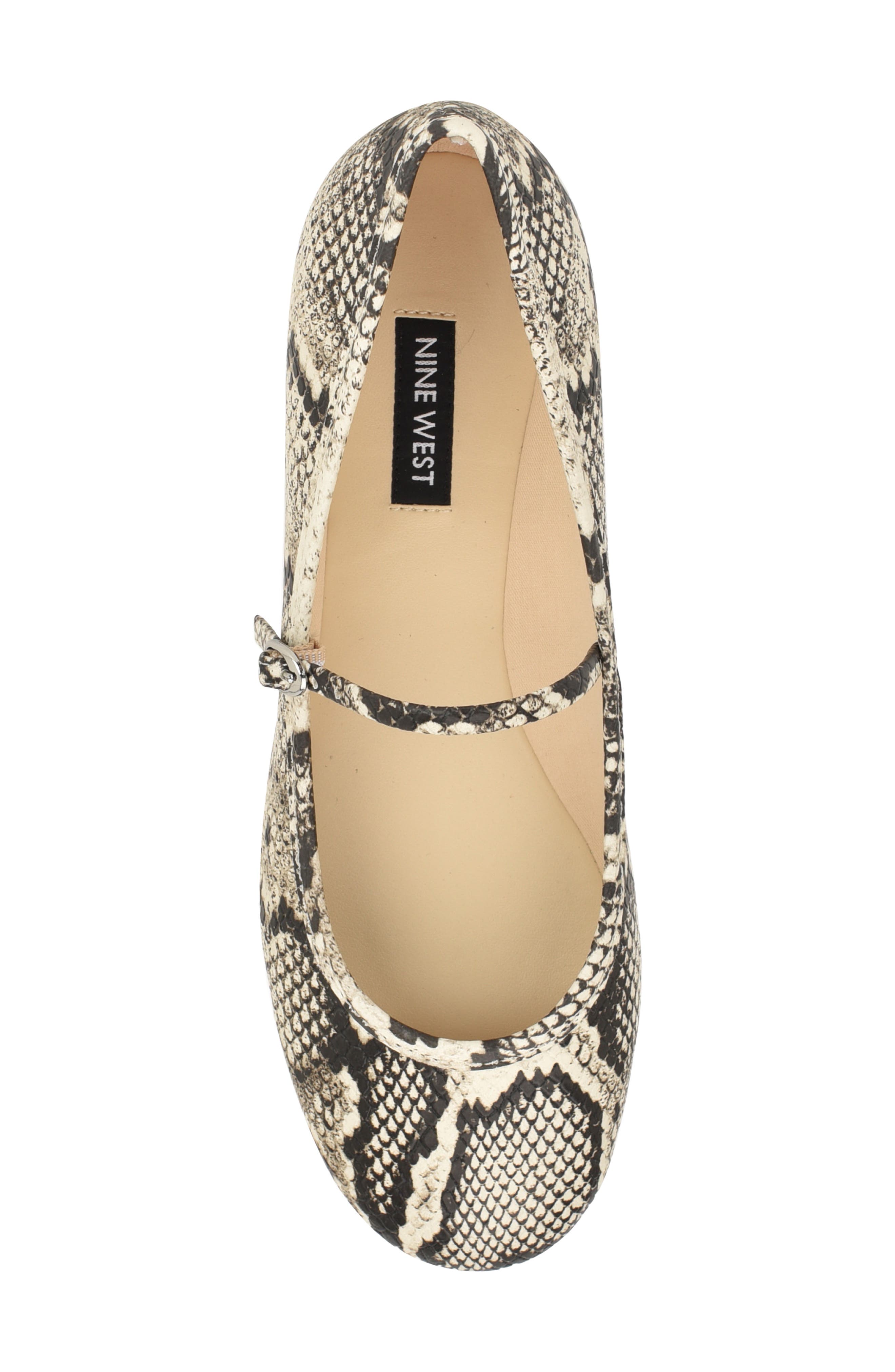 Nine West Classik Mary Jane Flat, Alternate, color, Light Natural