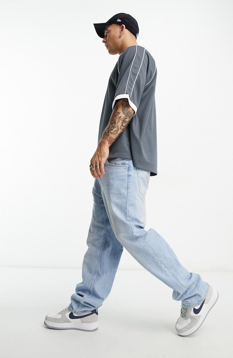 ASOS DESIGN Oversize Contrast Trim T-Shirt, Alternate, color,