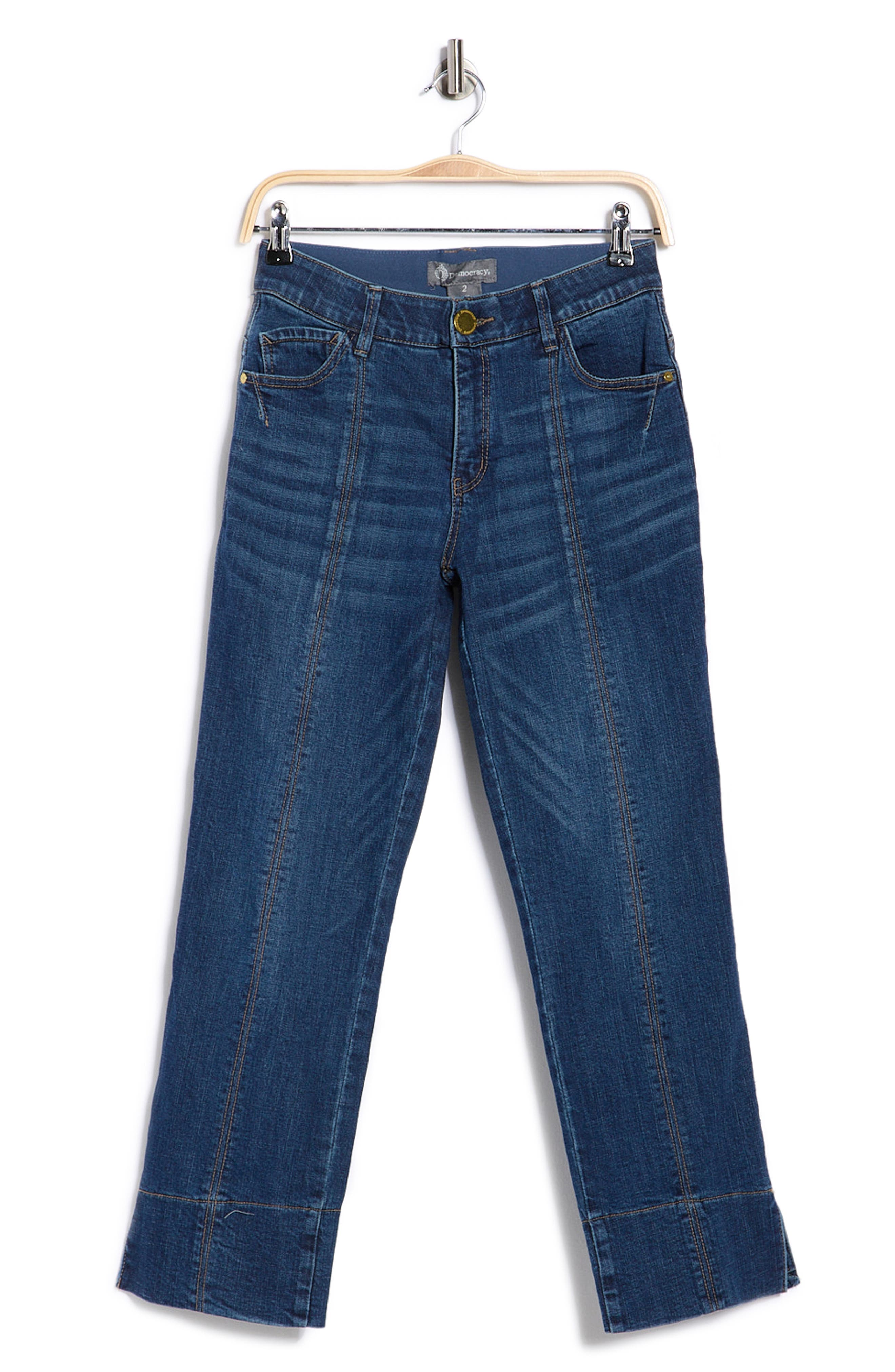 Democracy Front Seam Kick Flare Jeans