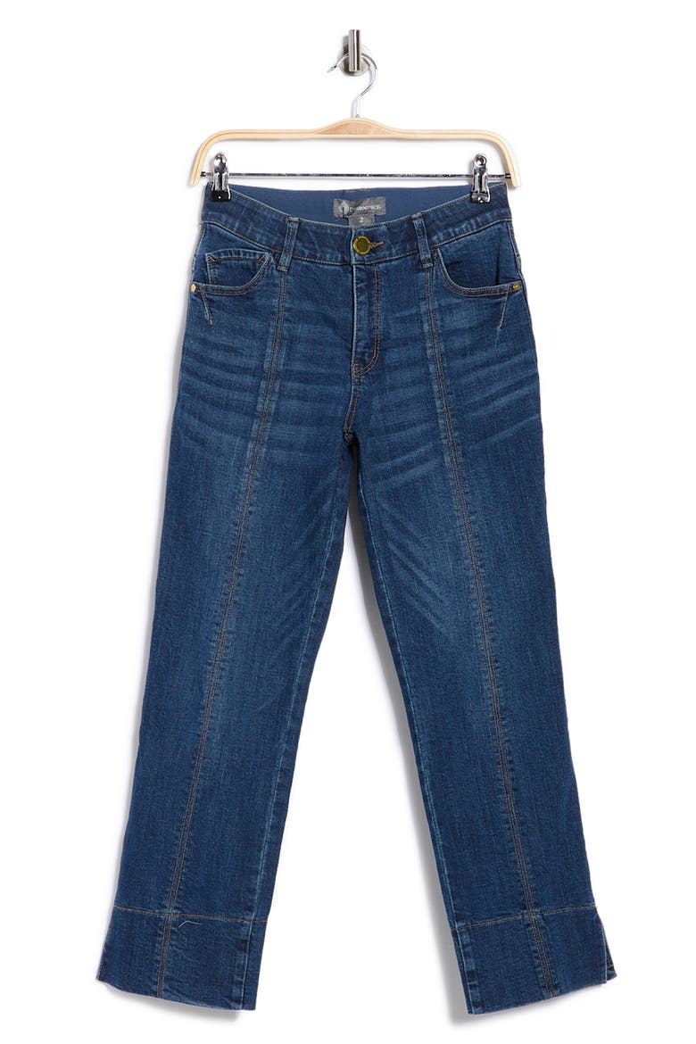 Front Seam Kick Flare Jeans, Alternate, color, BLUE