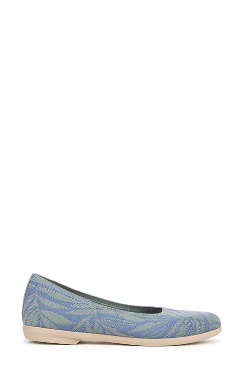 Bzees Kit Ballet Flat In Blue Knit