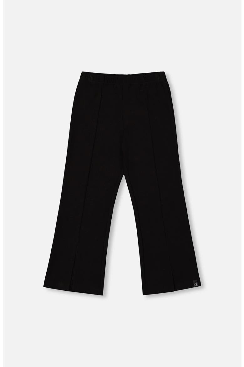 Ribbed Leggings Bootleg with Slit, Main, color, Black